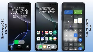 3 New HyperOS 2 control centre Themes for Xiaomi,Redmi,Poco | 3 Best HyperOS 2 Themes