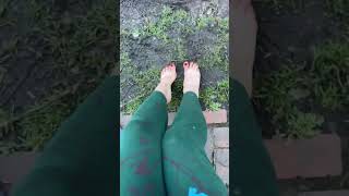 Grounding in  puddles by the canal