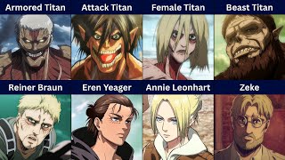 Every Titan in Attack on Tian