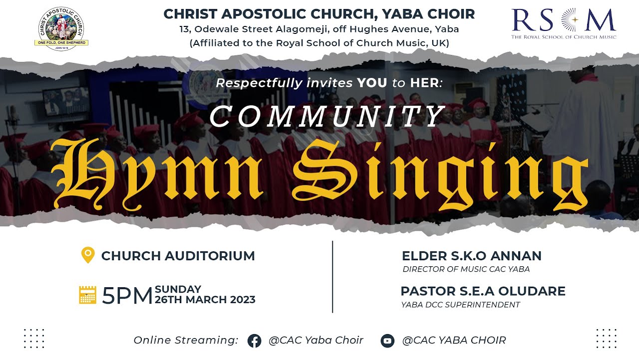 CAC Yaba Community Hymn Singing || March 26, 2023