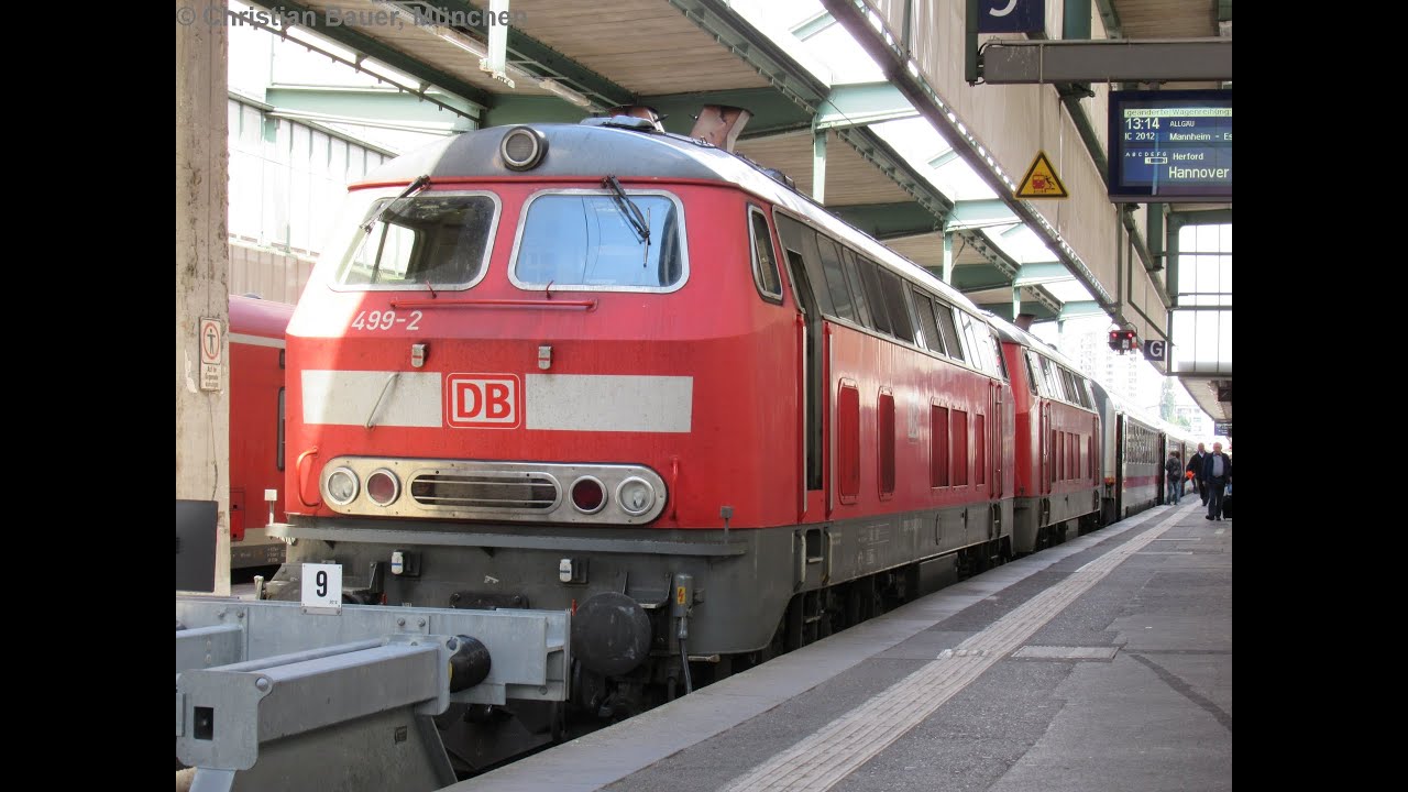 Soundcheck: 218 499 („jüngste 218“, zusammen mit 218 495): Motorstarts und rangieren