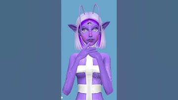 Making an ALIEN sim! 👽#thesims4 #cas #createasim #alien