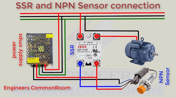 SSR and NPN sensor connection| Engineers CommonRoom ।Electrical Circuit Diagram