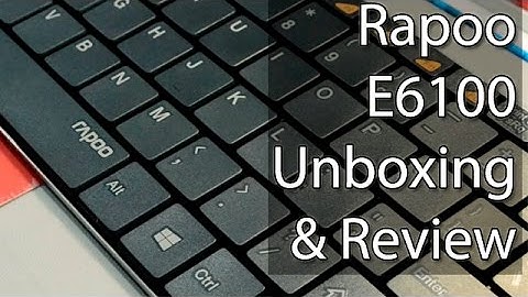 Rapoo E6100 Bluetooth Wireless Keyboard Unboxing And Hands On Review