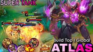 Atlas Full Gameplay Tank Carry In Mobile Legends