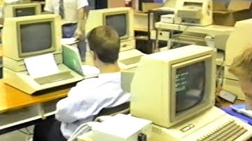 1980s - Gen X - High School Computer Programming Class