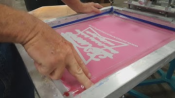Screen Printing Basics - Tape Out a Screen Before Printing