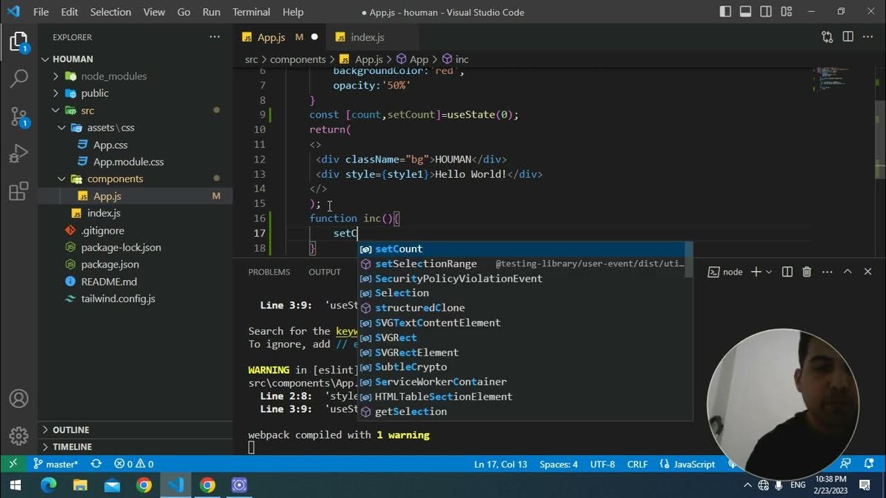Learning react e4 - YouTube