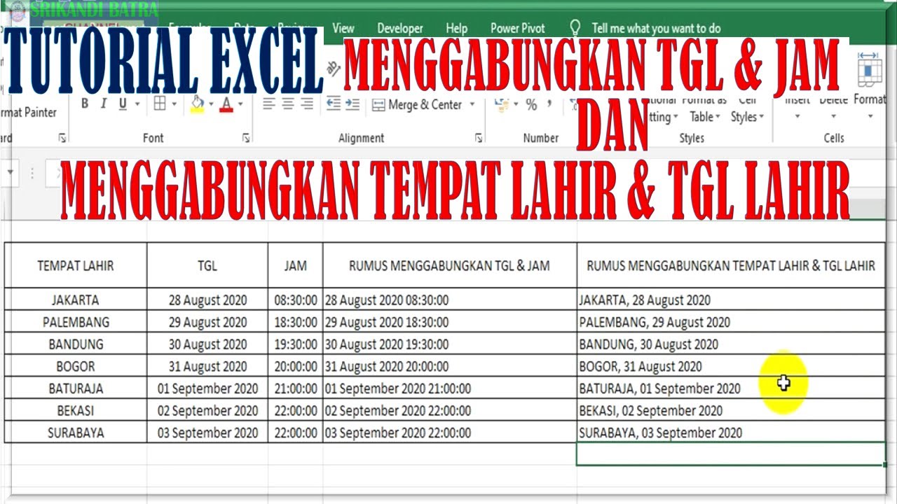 Cara menggabungkan tanggal dan jam di excel cara menggabungkan tempat