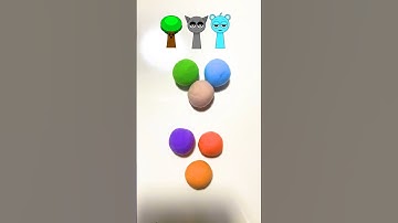 Guess the Color Mixed of 3 Sprunki #mixing #Sprunki #satisfying #relaxing