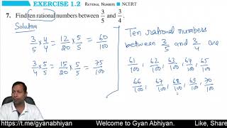 Find Ten Rational Numbers Between 35 And 34.