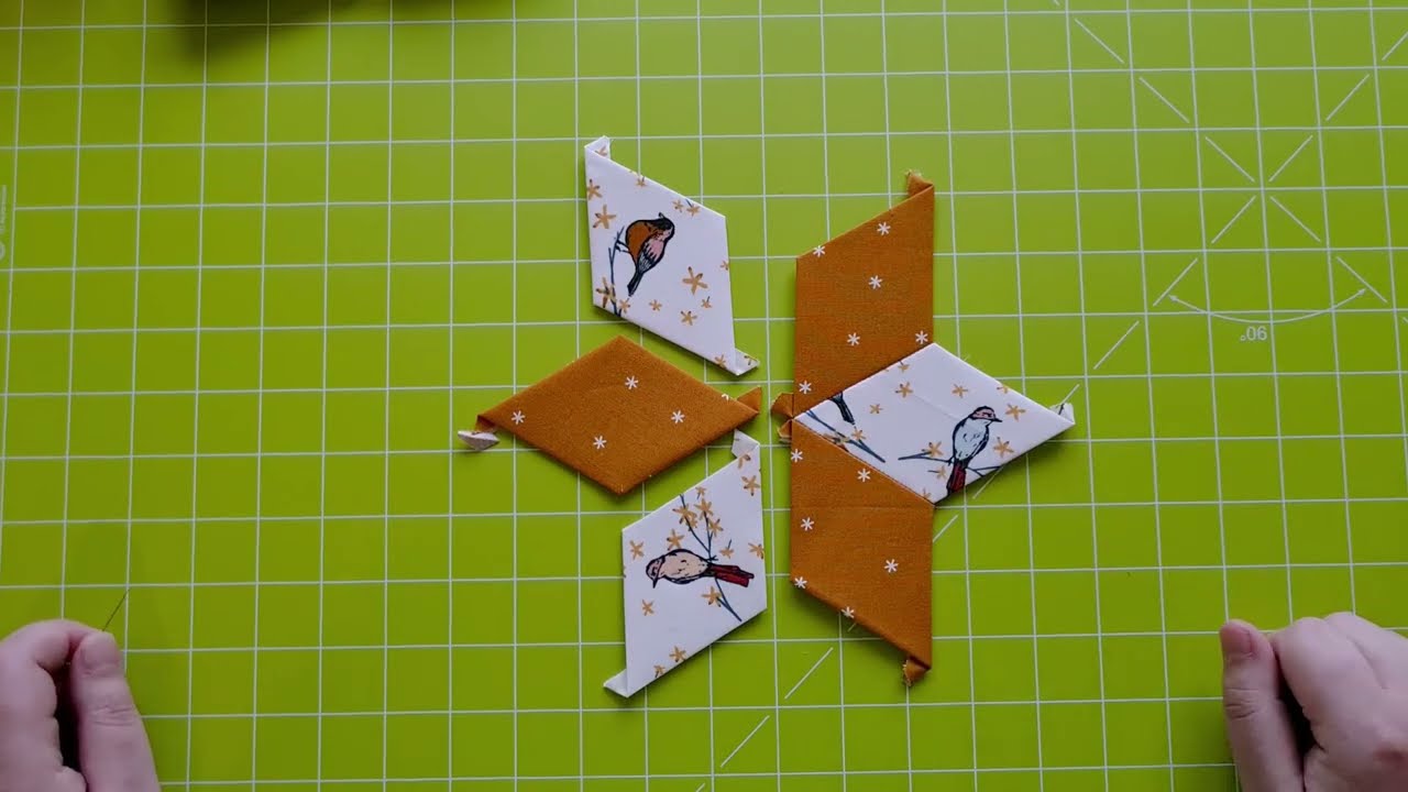 Leren quilten: English paper piecing naaien, de whip stitch