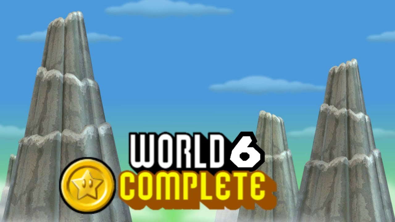 New Super Mario Bros Wii - World 6 (100% All Star Coins And Secret Exits)