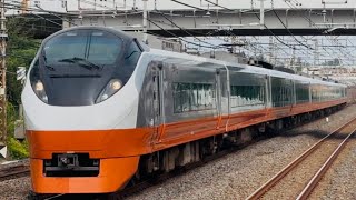 【JR東日本】特急ときわ66号品川行きE657系ｶﾂK3編成66M列車北小金駅通過シーン
