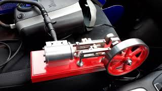 Potty mill engine first run on compressor