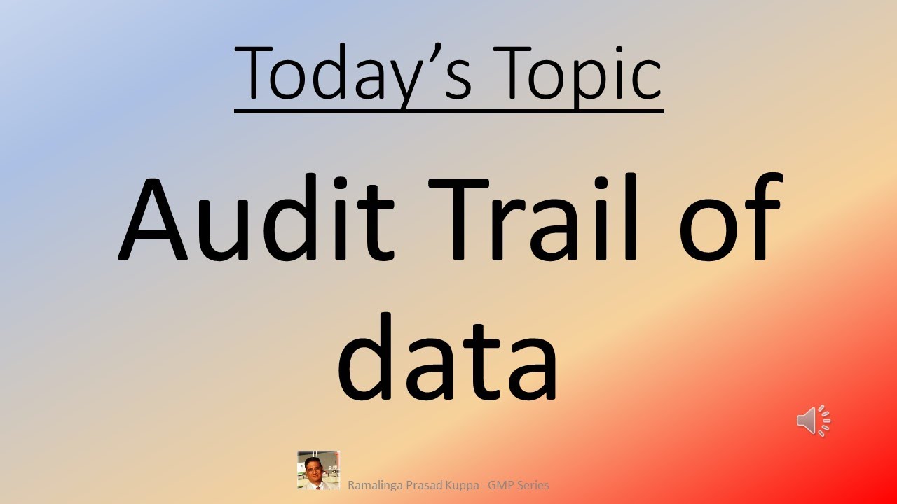 Audit Trail of data - YouTube