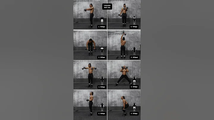 Full body dumbbell workout to build muscle & burn fat (no bench) thumbnail