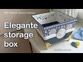 Elegant storage box  decoupage art  home decor diy