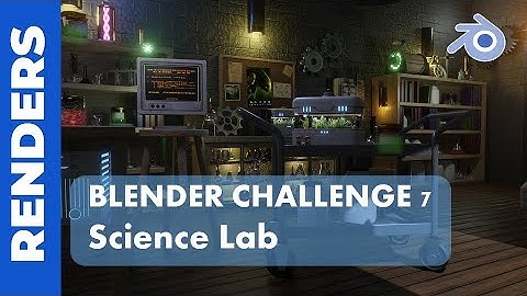 BLENDER CHALLENGE 7: Modeling a Science Lab: My Final Renders (Part 14)
