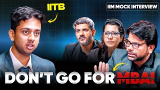 Be Ready For This Scenario  Iim Mock Interview must Watch   Cat Gdpi