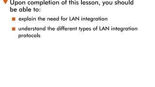 ATM and LAN Integration - 3 : Lesson Objectives