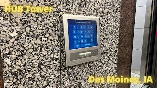 Otis Compass Traction elevator at HUB Tower in Des Moines, IA