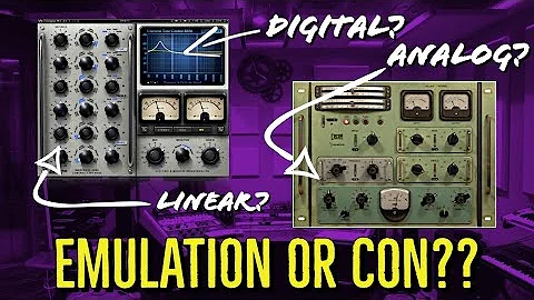 WHAT MAKES A PLUGIN MORE ANALOG? || the differences between analog emulations and clean linear fakes