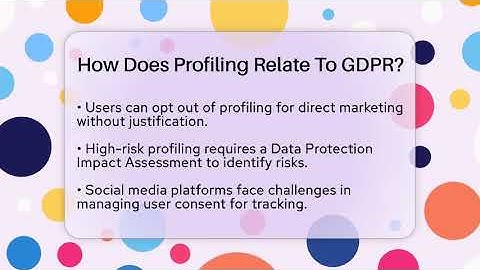 How Does Profiling Relate To GDPR? - Everyday-Networking