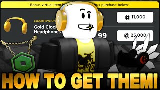 Roblox Made A BIG Mistake With The Gold Clockwork Headphones... (ROBLOX ACCESSORY NEWS)
