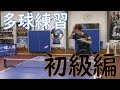 【卓球】多球初心者クラスの練習を上級者がしたら…エグかった動画