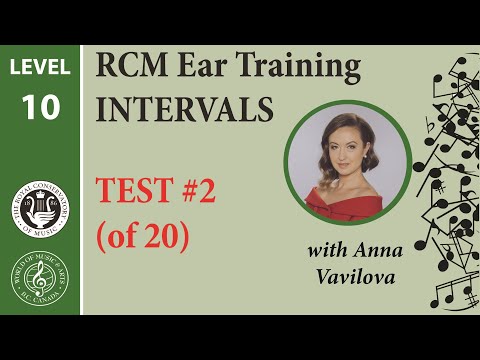 Gr.10 RCM Ear Training, Intervals: TEST 2 (of 20)
