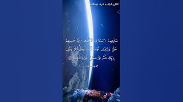 تلاوة قرأنية خاشعة / بصوت القارئ ابراهيم شرف ابوطالب