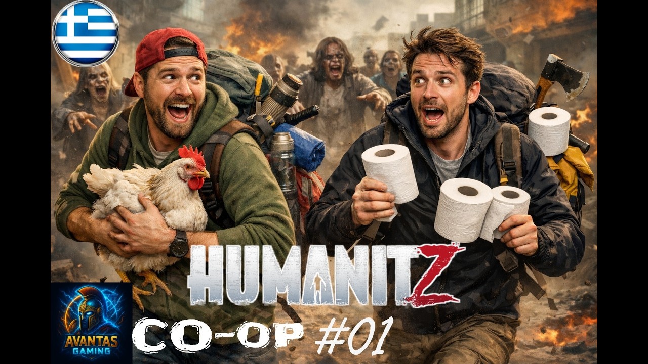 Λοιπόν ζόμπι ε θα έχεις πολύ κακό πρόβλημα! CO-OP!!! - Θα παίξουμε HumanitZ Live #01