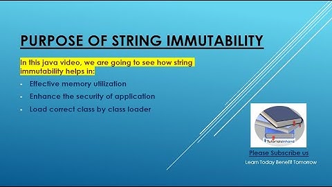 What are advantages or purpose of String immutability in java? | Explained with example