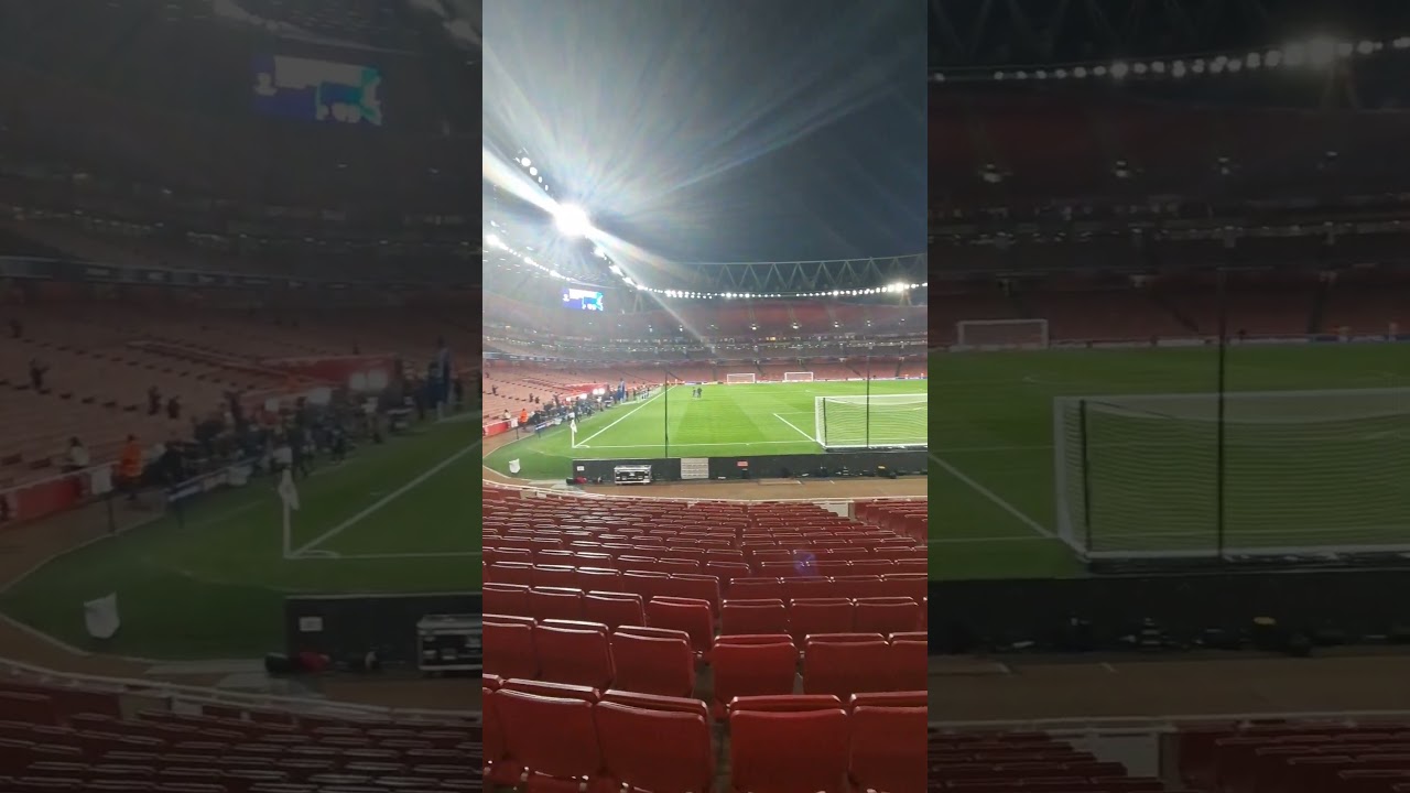 Nice and early for the Champions League at the Emirates. 