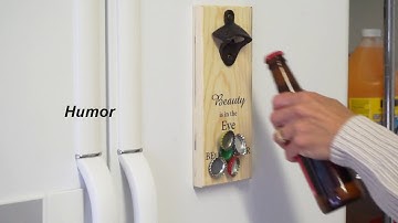 Magnetic Bottle opener with cap catcher