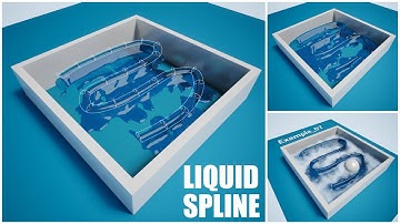 Liquid Spline - Niagara Fluids | Unreal Engine 5.5 +