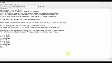 GNU Octave Tutorial 3: Rounding operations