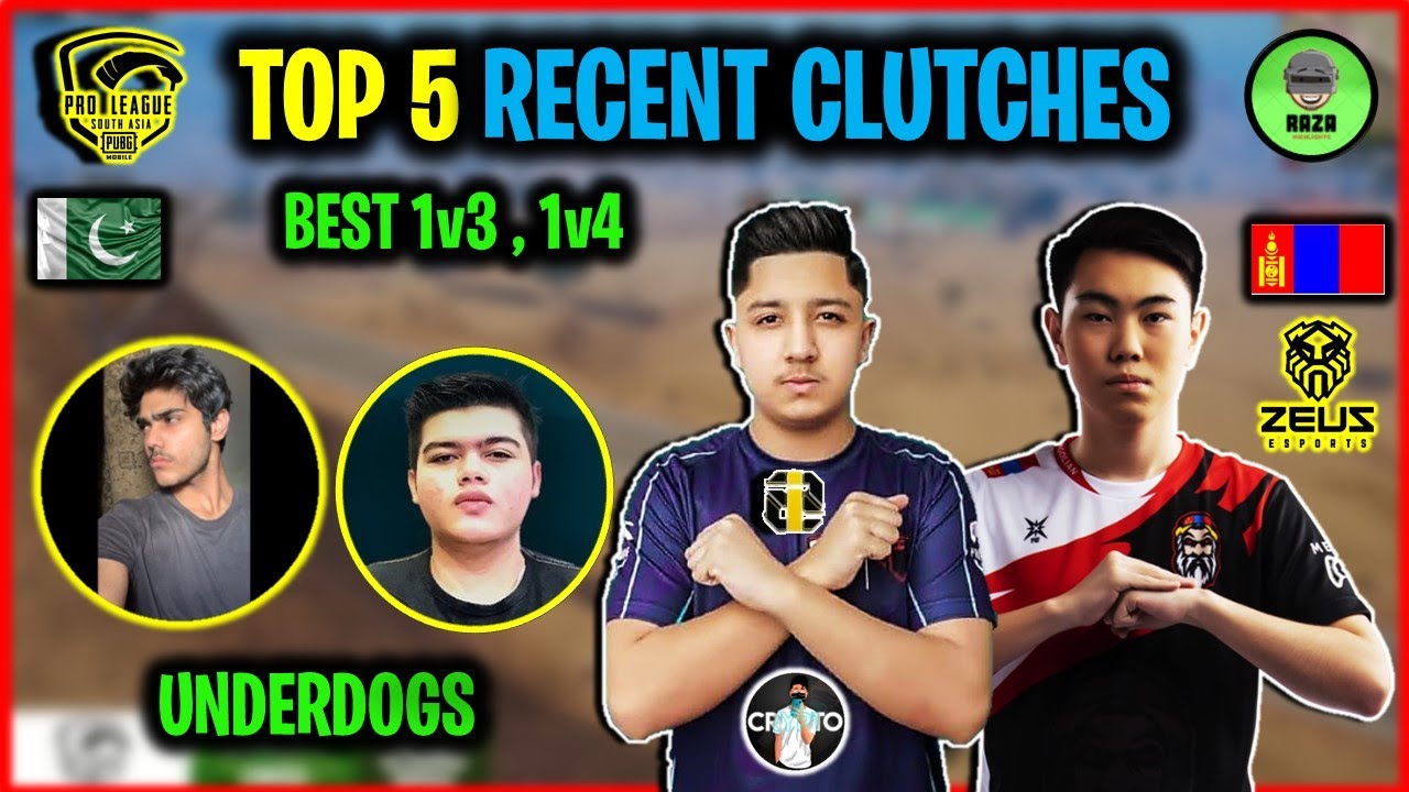 TOP 5  RECENT CLUTCH 1v3 1v4 FT. zeus ZYOL , i8 CRYPTO , qrSIRIUS , STEcairo