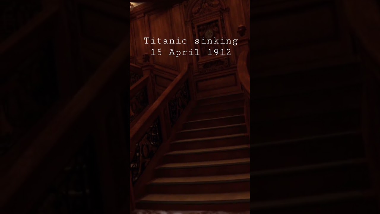 Interior del Titanic hundiéndose (recreación)