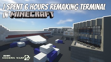 I Spent 6 Hours Remaking Terminal From MW2/MW3 in Minecraft 1.16! | Timelapse