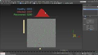 Thinking Particles / Virus propagation