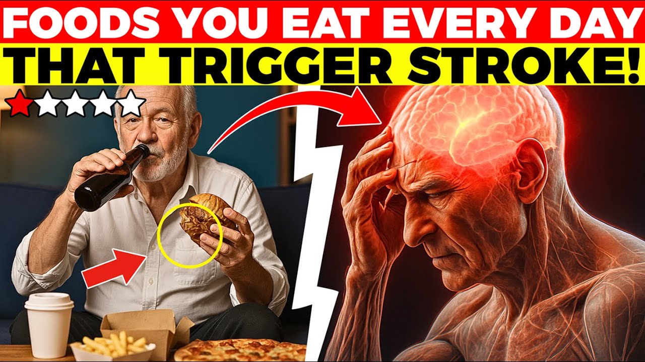 Seniors: 10 Popular Foods That Raise Stroke Risk After 60! Senior Health Tips