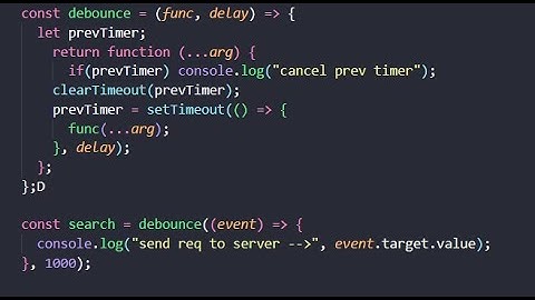 Debouncing in JavaScript Explained