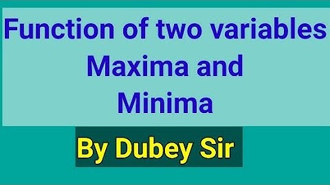 #FunctionOfTwoVariables#MaximaAndMinima#StationaryPoints#ExtremePoints#SaddlePoints#DkMathTutorial