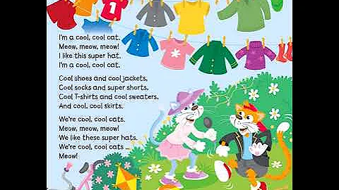 English song for children: I´m a cool cool cat