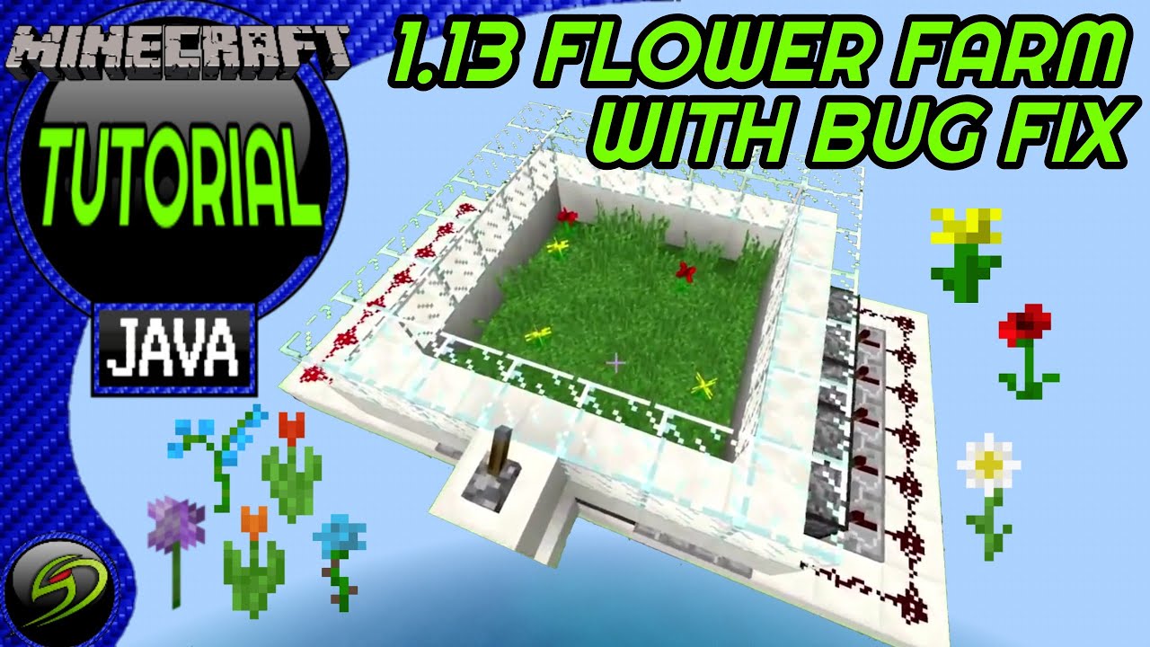 Minecraft Flower Farm - Java Edition - YouTube