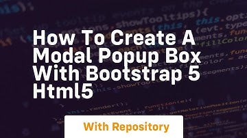 How to create a modal popup box with bootstrap 5 html5