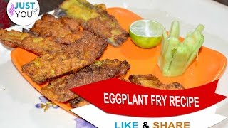 Brinjal Fry Recipe - Bengali Style Homemade Beguni Bhaja - Bengali Beguni Recipe