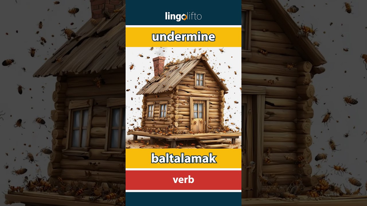 🇬🇧🇹🇷 undermine - baltalamak : learn English : İngilizce öğrenelim : vocabulary builder